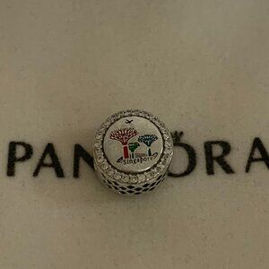 Pandora Singapore Floral City Dangle Charm Travel Destination Bracelet